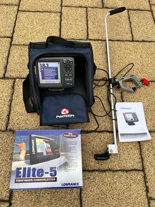 Echosonda Sonar Lowrance GPS ELITE 5