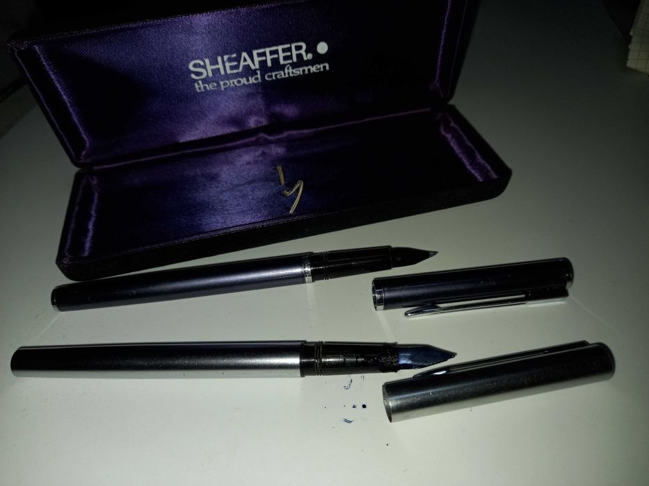 2 canetas antigas de aparo - Sheaffer