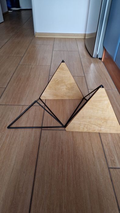 Półka geometryczna/ kwietnik wiszący loft