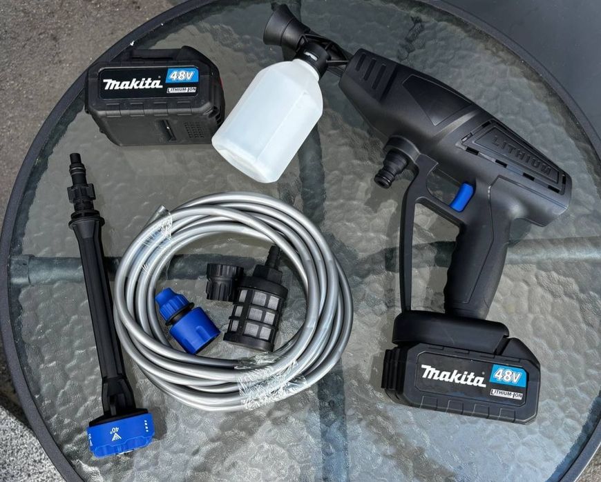 Мощная мини мойка 10ah Makita высокого давления макита аккумуляторная