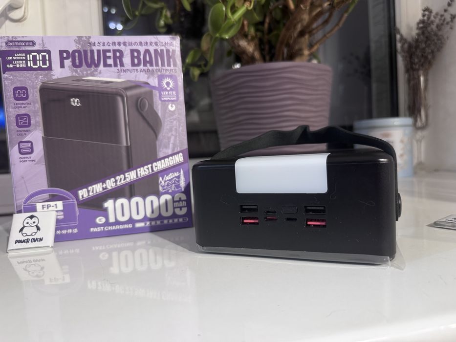 + подарунок!Павербанк Remax FP-1 100000 mAh 27W, PD/QC!