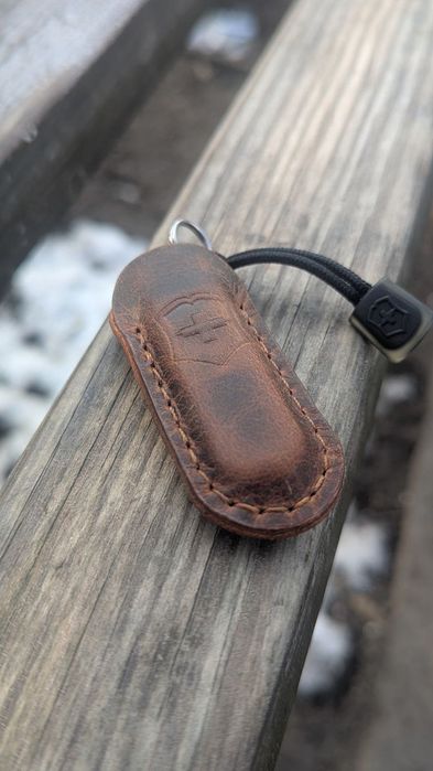 Чехол ручная работа натуральная кожа victorinox classic sd alox