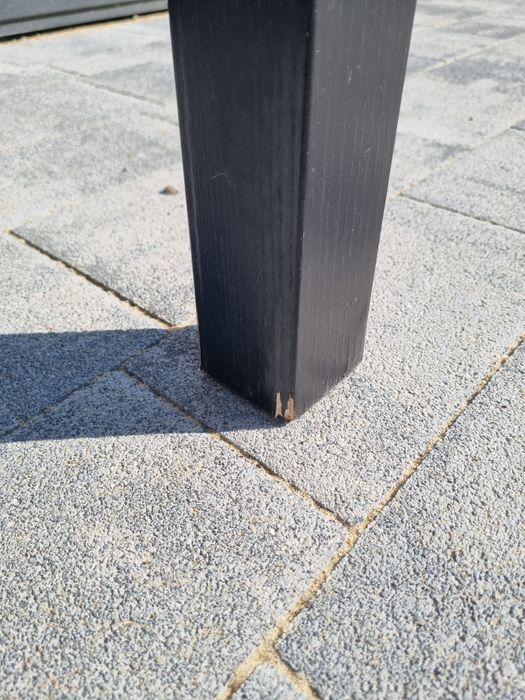 Stół IKEA BJURSTA czarny 84 x 140 - 220 cm