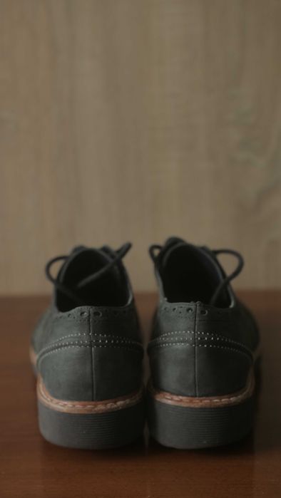 Чорні чоловічі туфлі броги Clarks. Розмір 41 (26 см)