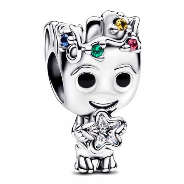 Pandora Marvel Groot and Star Charm