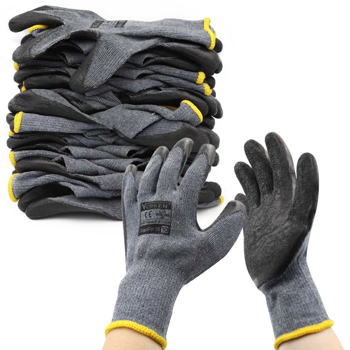 Rękawice robocze mocne grube DRACO Uniwersalne roz.9.10.11 F.VAT
