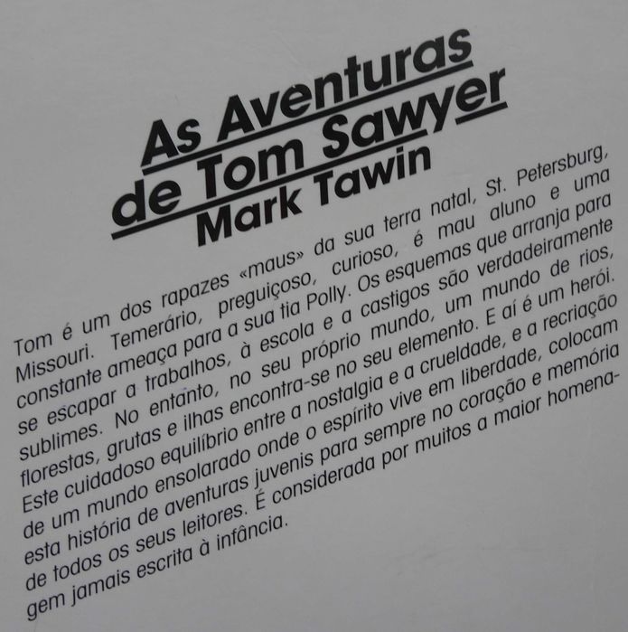 As Aventuras de Tom Sawyer de Mark Twain