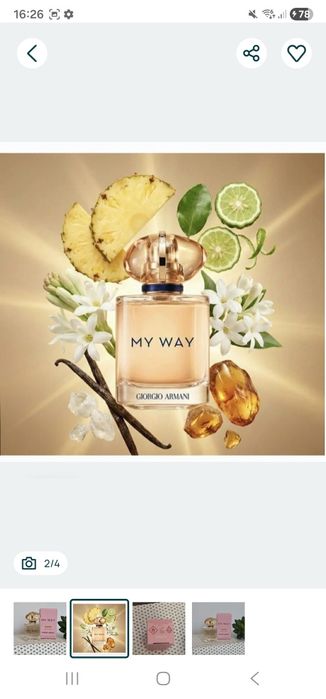 Armani my way sunny vanilla 7 ml miniaturka