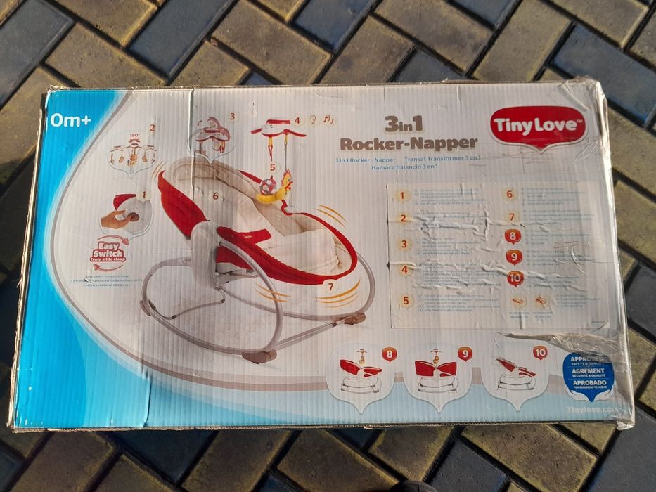 Дитячий шезлонг-люлька 3 в 1 (0-18 кг)