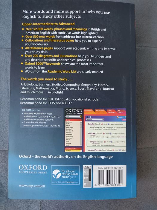 Oxford Student's Dictionary - 3rd Edition
Edição (Brochado) em Inglês