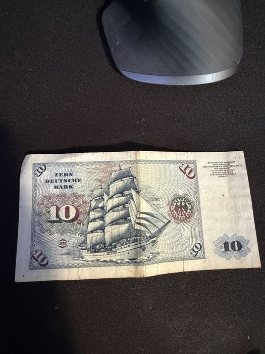 Lote de 3 Notas Antigas de 10 Marcos Alemães (10 Deutsche Mark) – Colecionismo