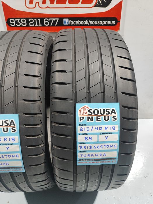 2 pneus semi novos 215-40R18 Bridgestone - Oferta dos Portes