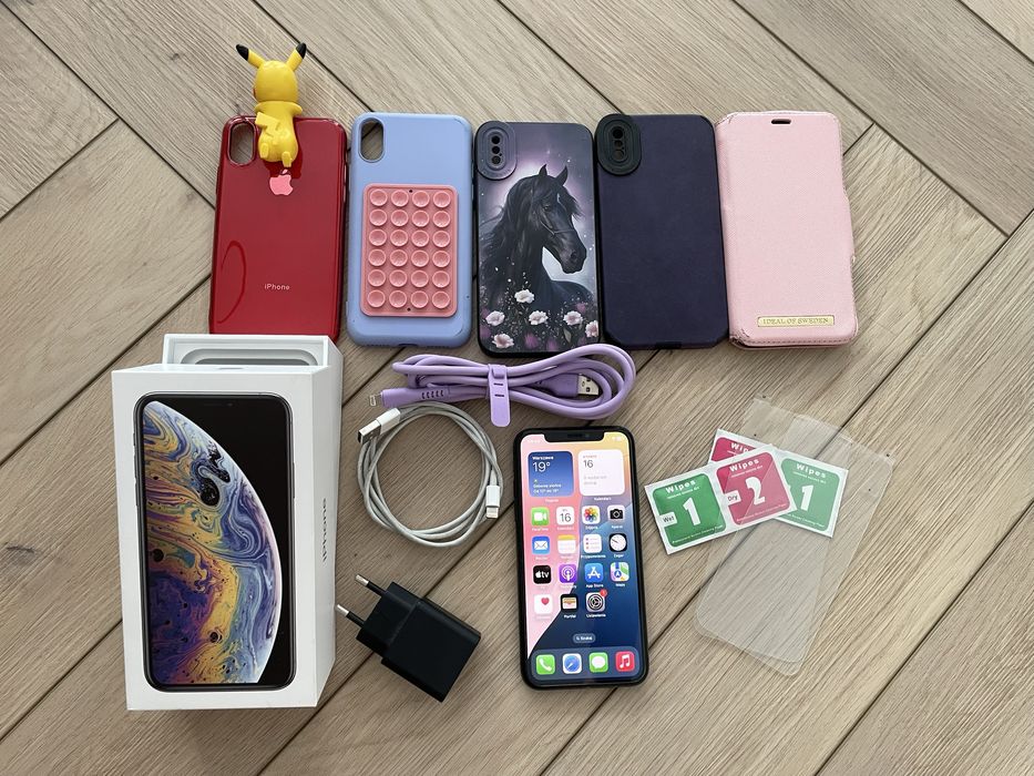 Iphone XS 256gb zestaw CZARNY +gratis