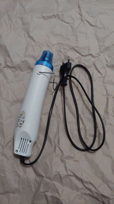 Фен строительный 300W бытовой нагрев, плавка обжиг отличное состояние