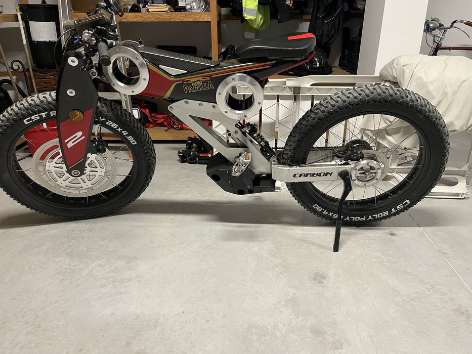 Bicicleta moto parrila rara