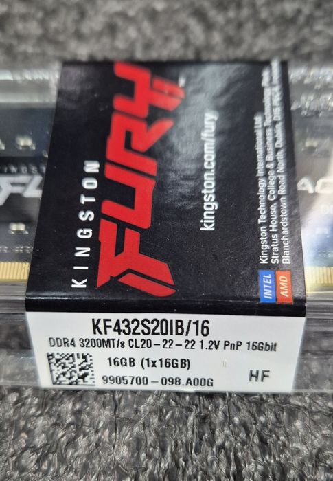 Kingston Fury SODIMM DDR4-3200 16384MB PC4-25600 Impact Black