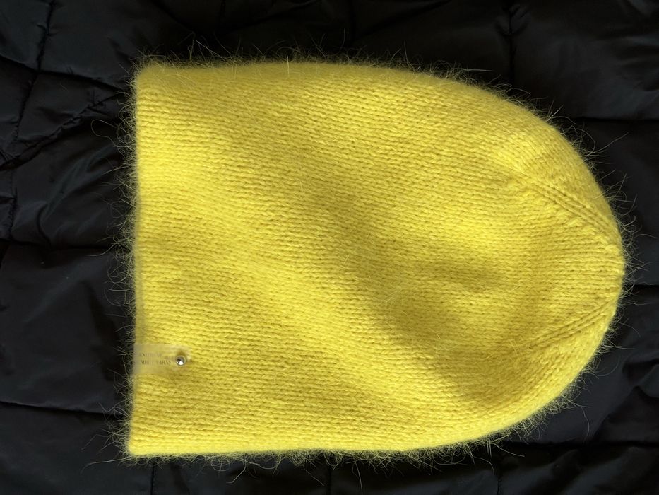 Подвійна шапка з ангори