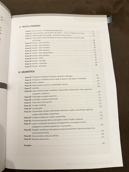 Livro para exame final 9 ano Portugues