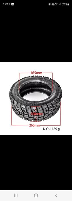 Opona 11 cali 100 /65-6.5 do hulajnóg elektr. Wolf. Techlife X9. I.T.D