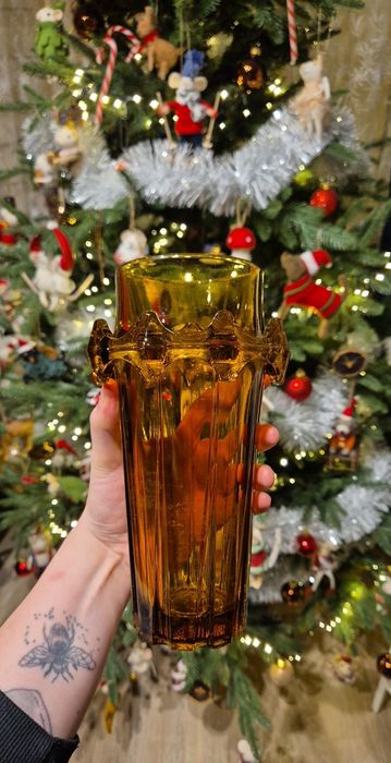 Wazon diatret szkło PRL