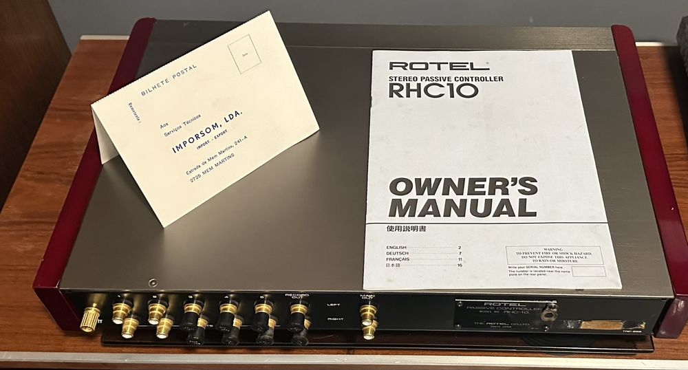 Rotel RHC-10 (michi) pré-amplificador passivo