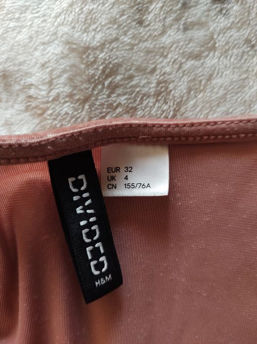 Welurowa sukienka h&m