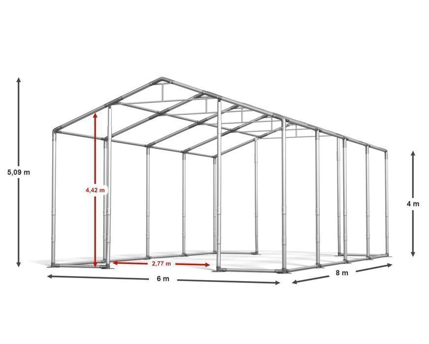 Namiot Magazynowy CAŁOROCZNY 6x8x4m Hala Namiotowa Przemysłowy nowy