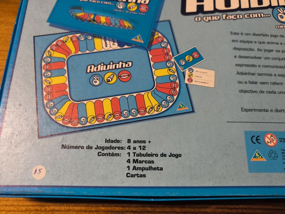 Jogo Adivinha O Que Faço Com...
Jogo de tabuleiro Adivinha O Que Faço
