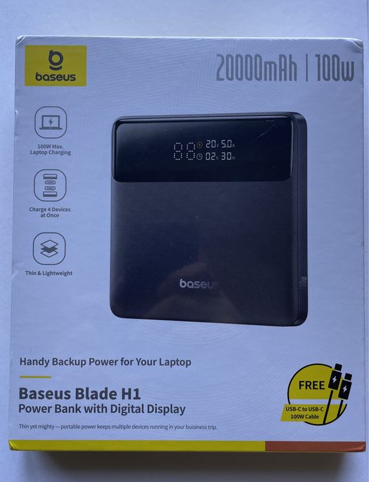 Powerbank Baseus Blade H1 100W 20000mah