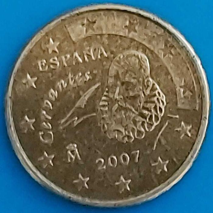 10 Cêntimos de 2007 de Espanha,  Miguel Cervantes