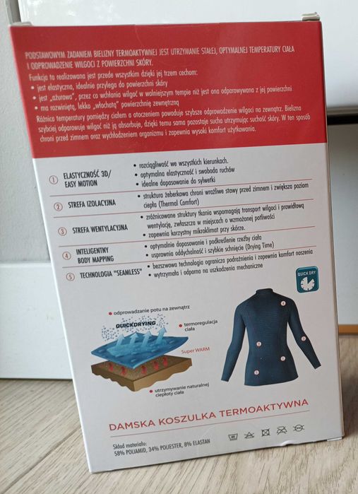 Nowa koszulka bielizna termoaktywna damska HiMountain L/XL