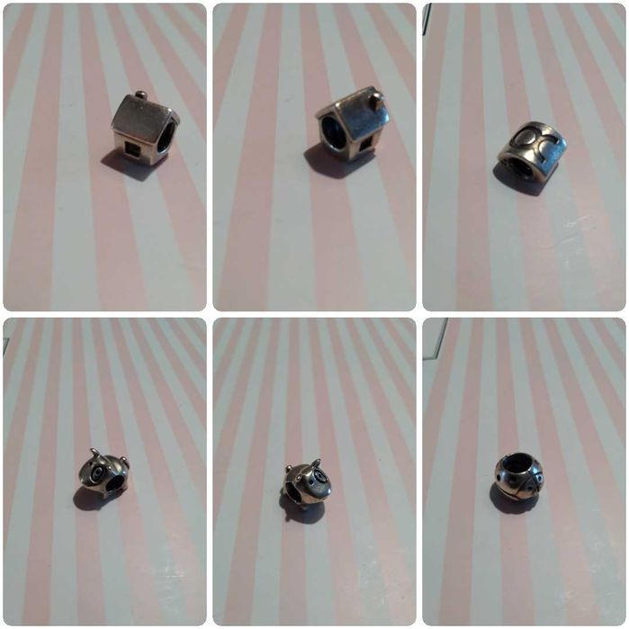 contas Pandora originais, em prata