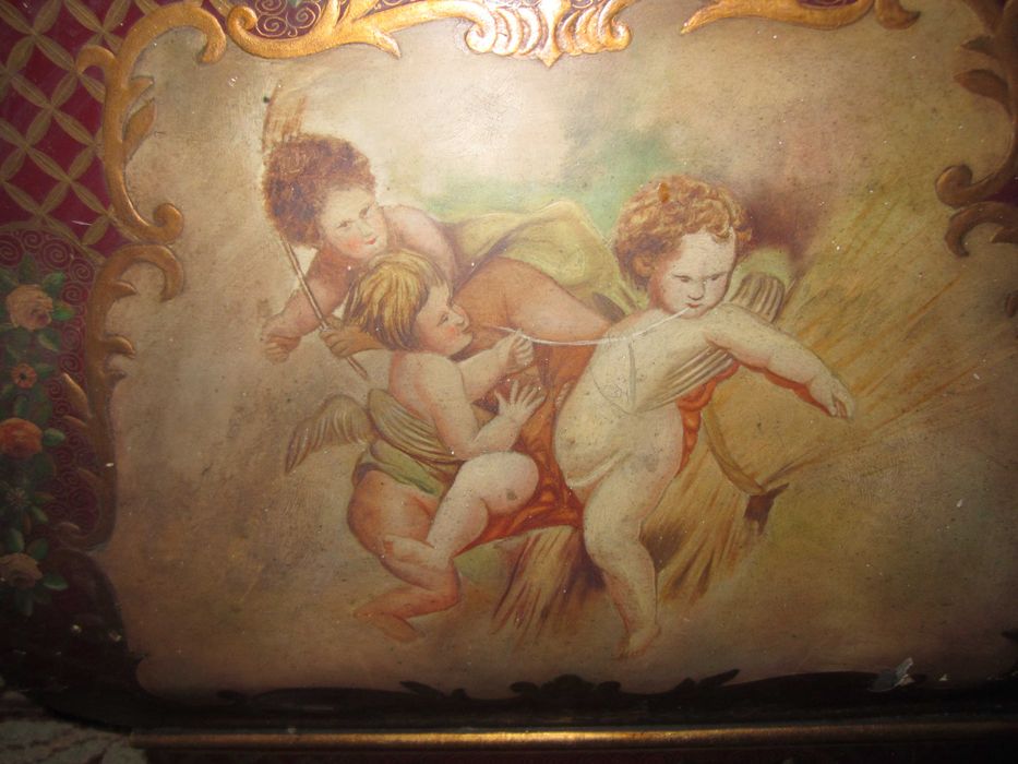 Relógio Antigo Pintado Manualmente