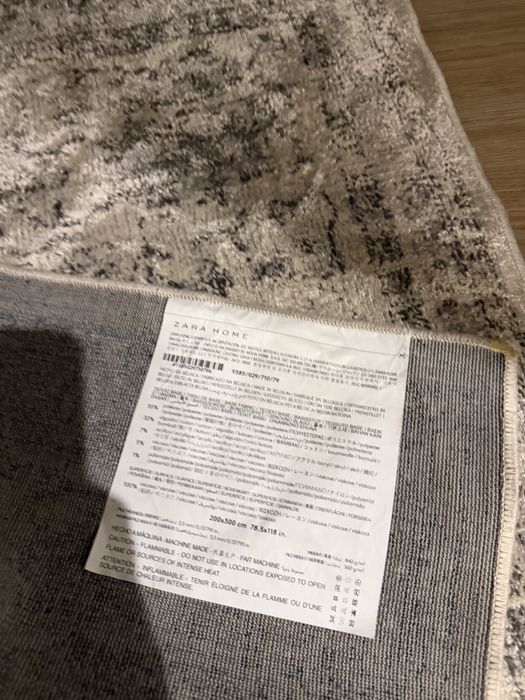 Carpete da zara home 3 metros por 2 metros