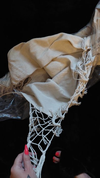 fotel wiszący podwieszany brazylijski hamakowy