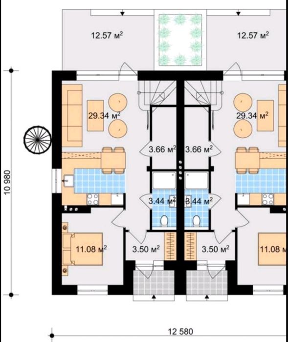 Продаж дуплексу 110м2 в Білогородці