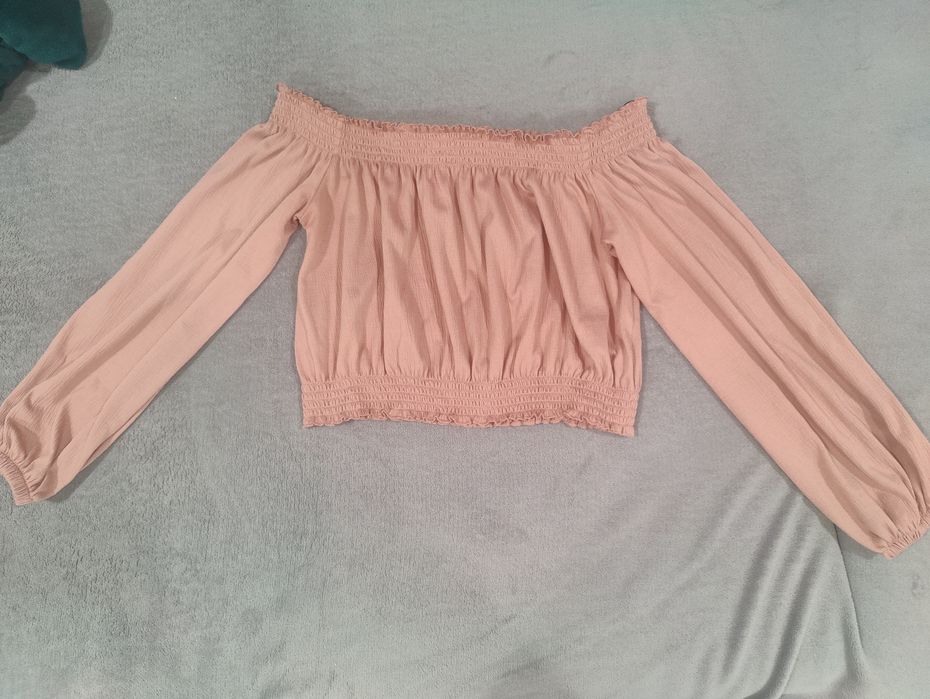 Top Rosa H&M, tamanho M - Manga Comprida