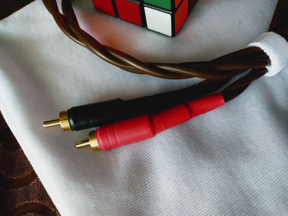 Interkonekt RCA stereo PSB Basic Gold PB o długości 65cm. (Cinch) x2