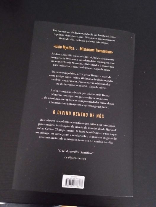 Livro "O Sexto Sentido" de José Rodrigues dos Santos