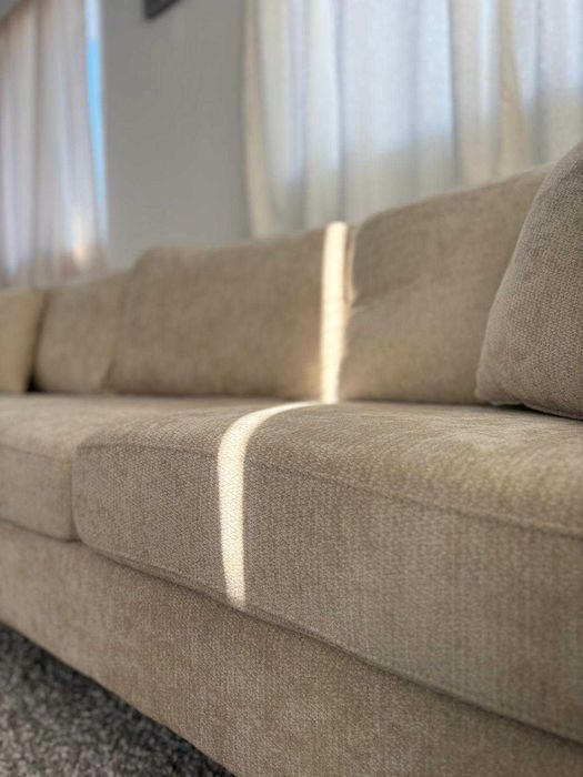 Sofá Com Chaise Longue Pés Altos NOVO - envío gratis!
