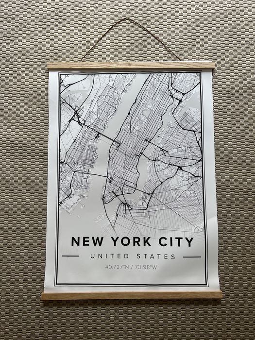 Poster New York City Mapiful