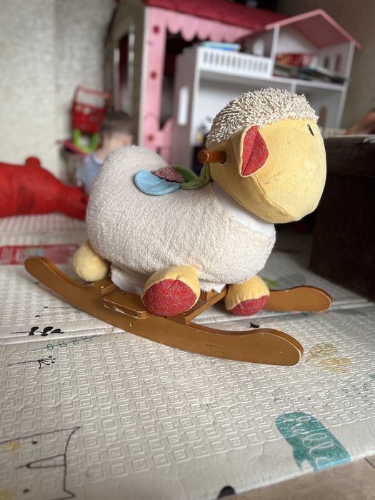 Деревʼяна іграшка - Качалка , деревʼяна іграшка-гойдалка