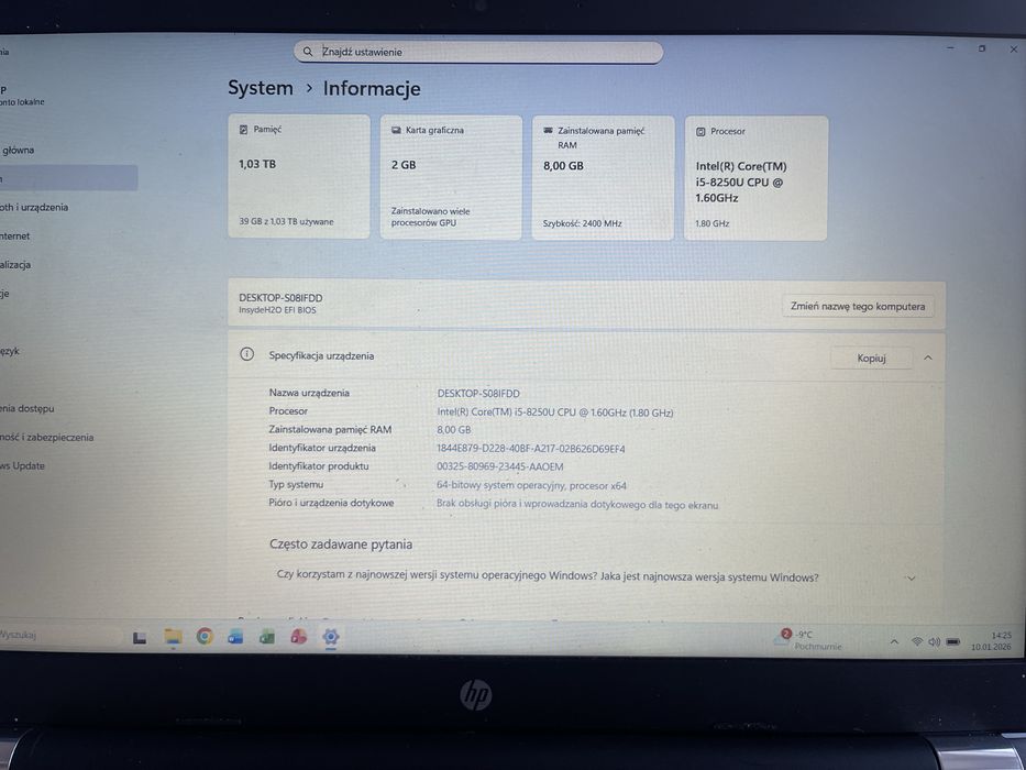 Laptop HP Pavilion 15 | WIN 11 | i5 8Gen | SSD+HDD | 12GB Ram | AMD R5