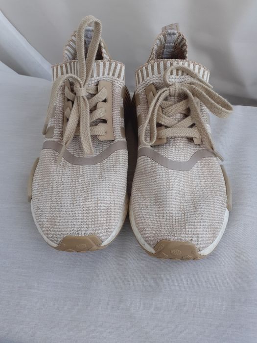Кросівки Adidas NMD_R1 Primeknit (linen khaki) Оригінал  розмір 38,5