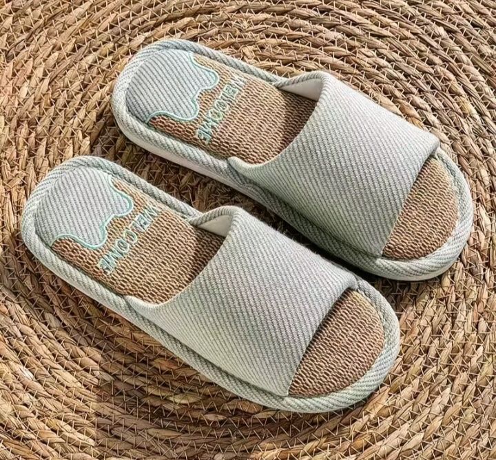 Капці домашні льняні