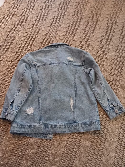 Kurtka jeansowa dziecięca oversize r.128/134