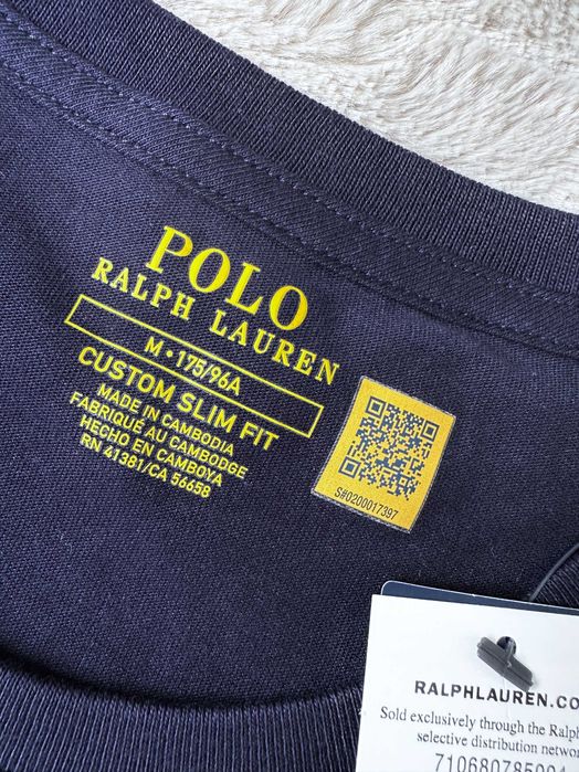 POLO Ralph Lauren t-shirt CUSTOM SLIM FIT Ink r. M / NOWY / ORYGINALNY