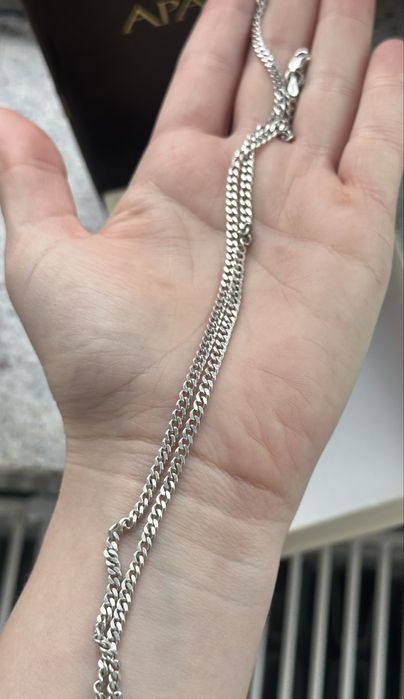 Srebrny łańcuszek pancerka 925 marka Apart