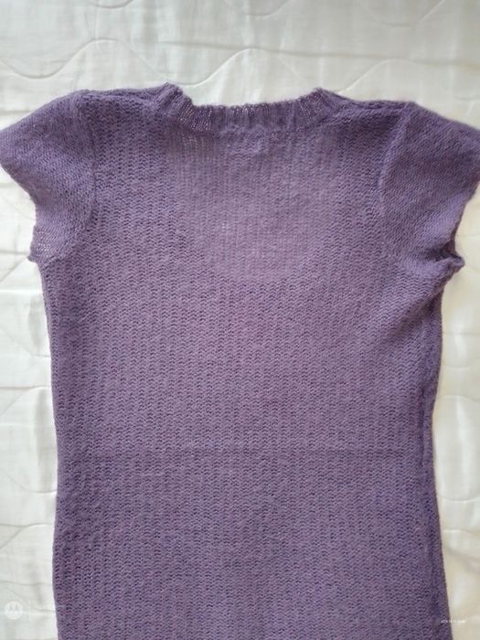 Długi sweter tunika Lindex głęboki fiolet