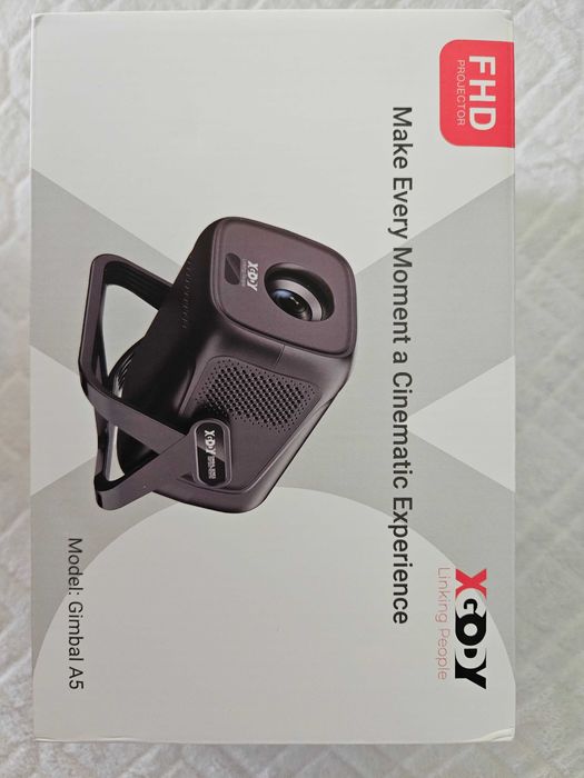 Nowy projektor XGODY Gimbal A5 | Full HD 1080P | Android 14 | Auto Focus | 450 ANSI